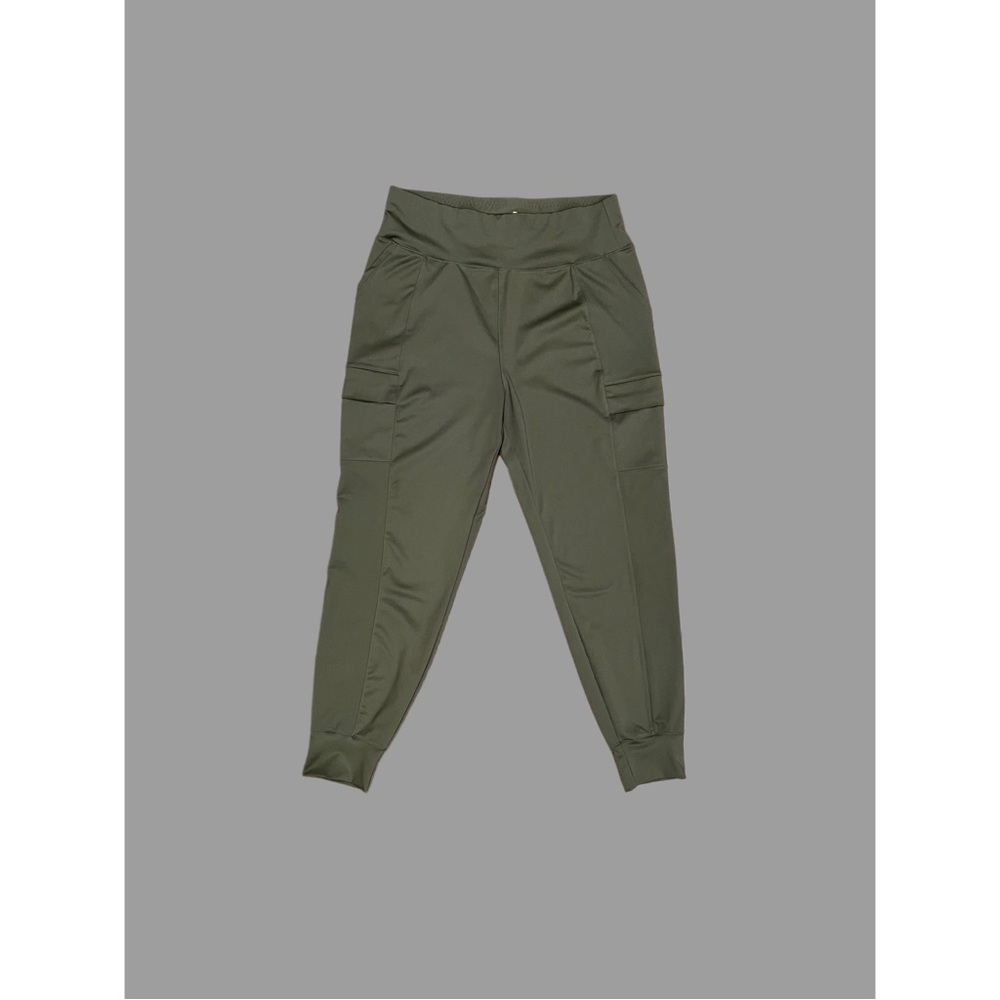 MOVE THEORY Olive Green High Waist Leggings Joggers. Size Large. - Picture 4 of 7